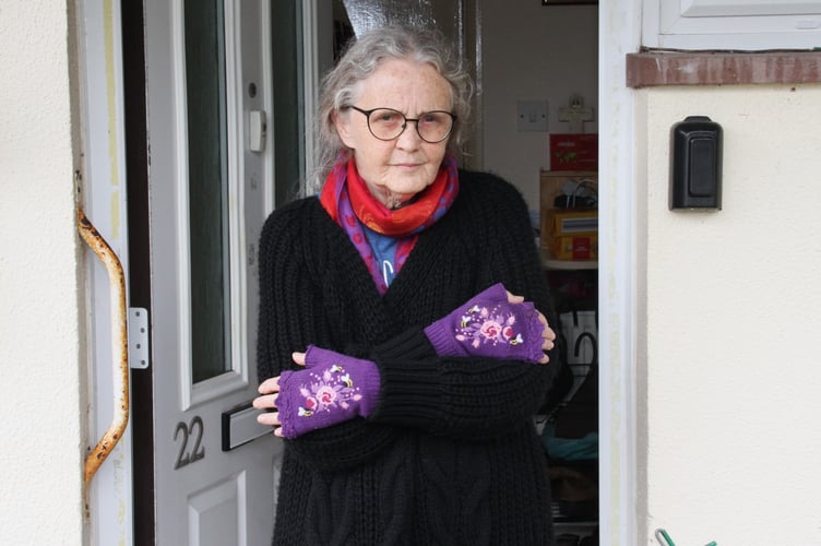 Karen Mitchell was rushed to hospital after enduring months of cold, mould and damp 