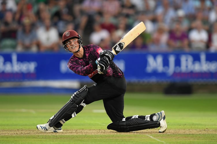Tom Banton - opened Somerset innings in the rain