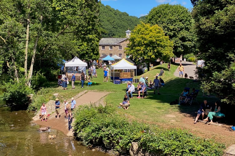 Dulverton Artisan Food, Drink, and Crafts Festival takes place on the banks of the River Barle not month.