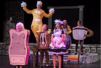 West Somerset College students in Beauty and the Beast.