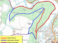 Footpath closures in Dulverton from June 21