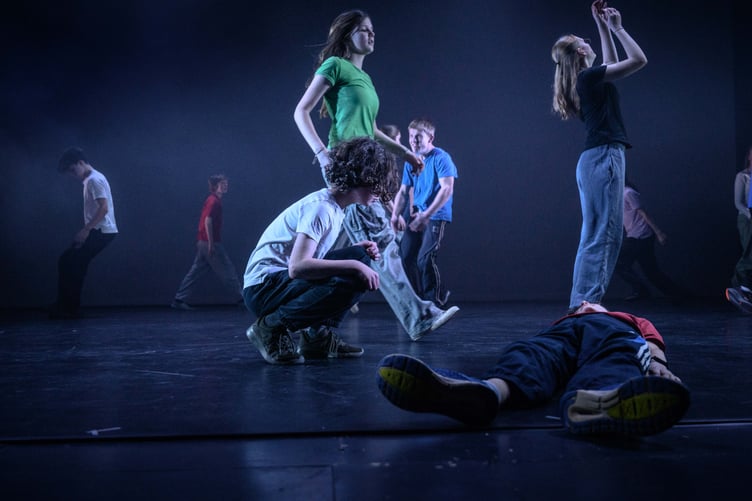 Some of Porlock's Stacked Wonky dancers selected to perform at Sadler's Wells, London.