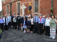 Service marks town's war memorial 10th anniversary