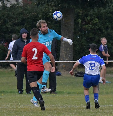 Watchet Town goalkeeper Adam Bishop who has retired.