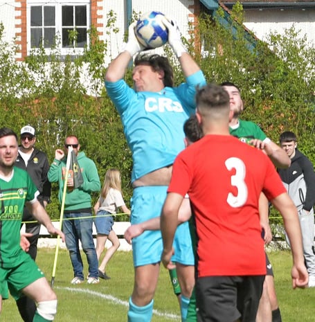 Watchet Town goalkeeper Adam Bishop who has retired