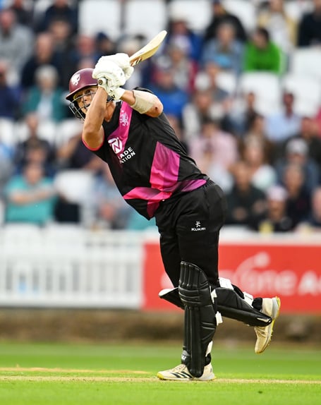 George Thomas in action against Surrey