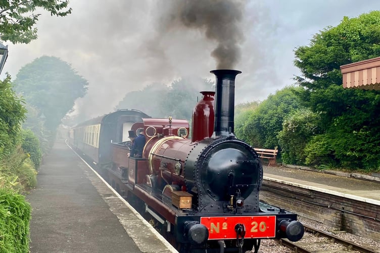 Furness Railway No 20 in Blue Anchor Station.