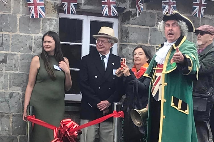 A ceremony was held on Watchet Station platform for the start of he West Somerset Railway 150 event.