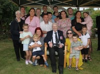 Proud George finally receives Second World War medals
