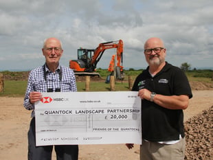 Friends pay for Quantocks car park repairs