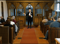 High Sheriff takes sword to village history group