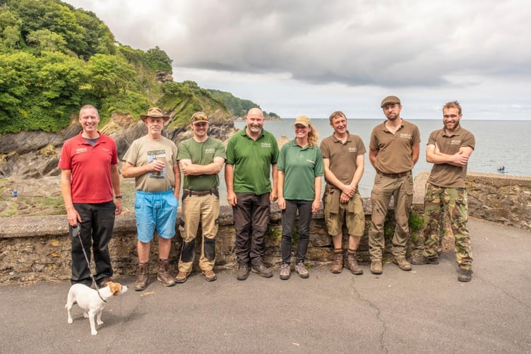 Some of the Exmoor National Park field services team.