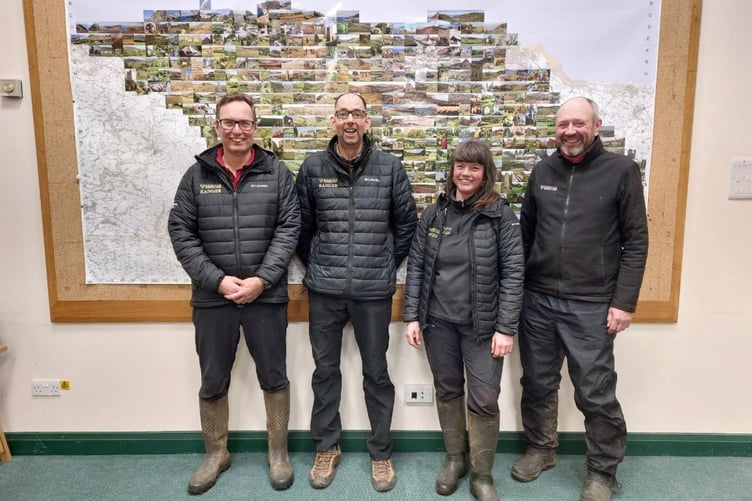 Some of Exmoor National Park Authority's rangers.