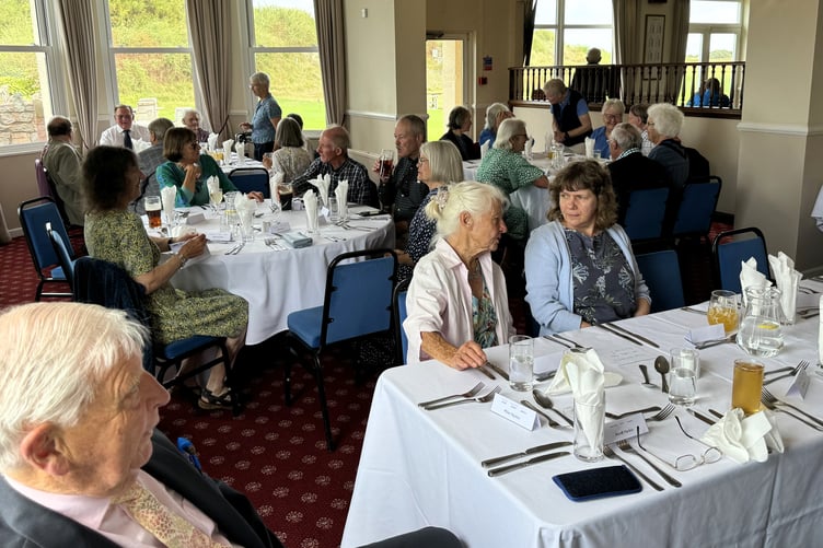 Exmoor Natural History Society members attend a 50th anniversary lunch.