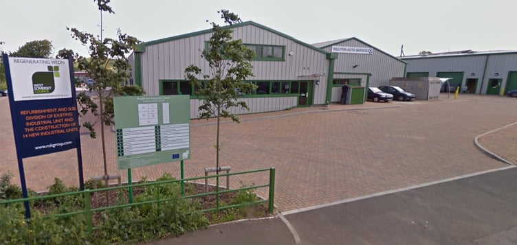 The Roughmoor Enterprise Park on Roughmoor in Williton (Google Maps)
