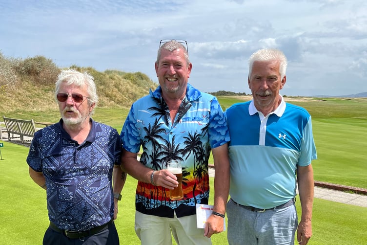 Winners of the Midsummer Bash, left to right: Sandy Lyons, Dave Oatridge and Roger Green.