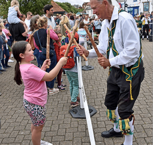 Fiddlesticks, a young visitor to the Watchet Carnival Weekender discovers there's nothing to this Morris dancing lark.