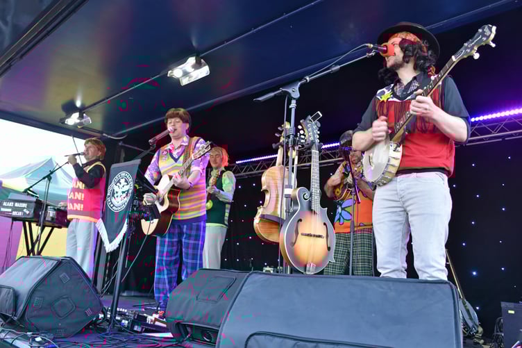 The Bar-Steward Sons of Val Doonican put on a show as part of fiesta day