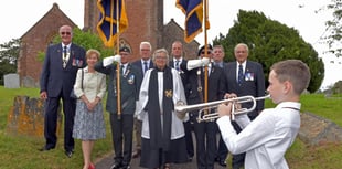 Village sees legion standards laid up