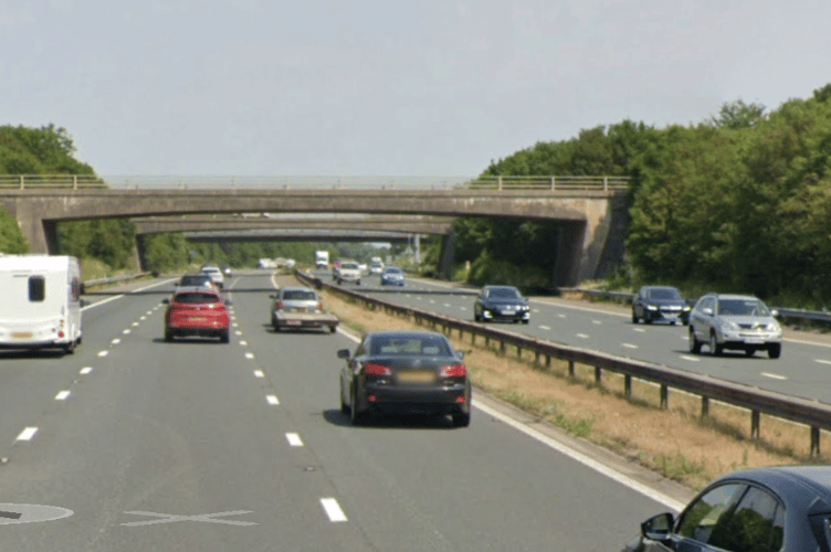 Bridges at Dunball junction 23 of the M5 motorway. 