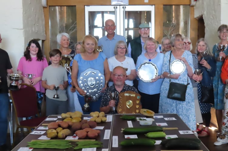 Dunster Horticultural Society flower show trophy winners