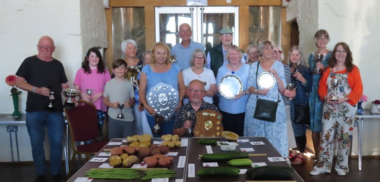 Dunster Horticultural Society flower show trophy winners