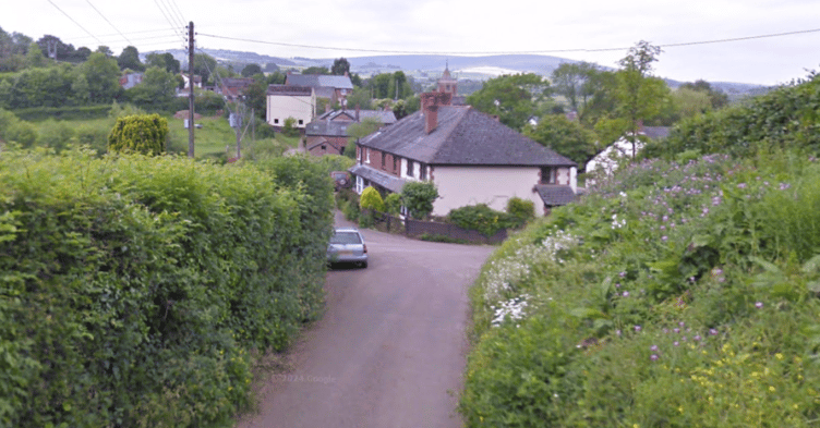 A view of Great House Street, Timberscombe.