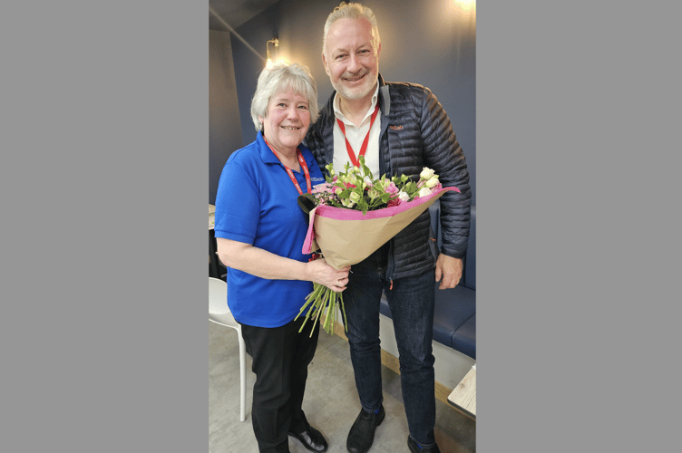 Sandra Nicholson celebrates 25 years of dedication with long service award at Roadchef Sedgemoor
