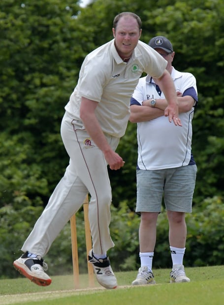 Mark Lovell - snapped up two wickets for Ashbrittle