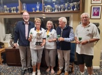 Mark Palmer's team triumph in inter-club bowls league 
