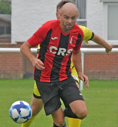 Brandon Walsh - close to scoring for Watchet in second half