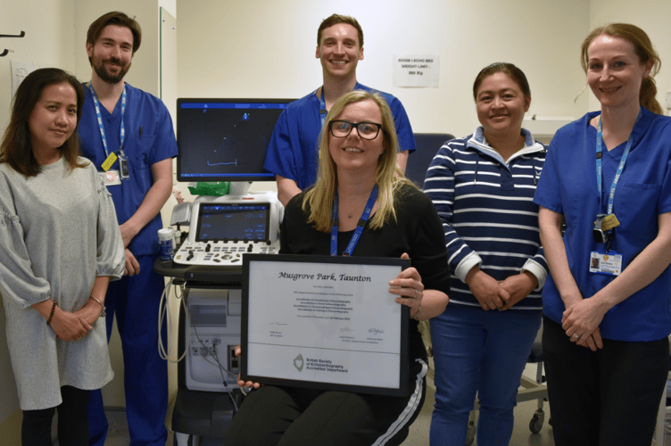 Somerset cardiology team celebrates success in earning vital qualification