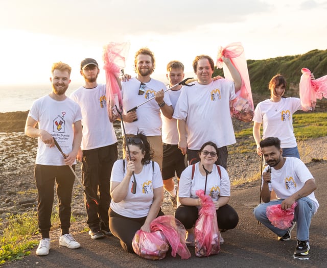 McDonald's staff collect 100 bags of rubbish on litter picks