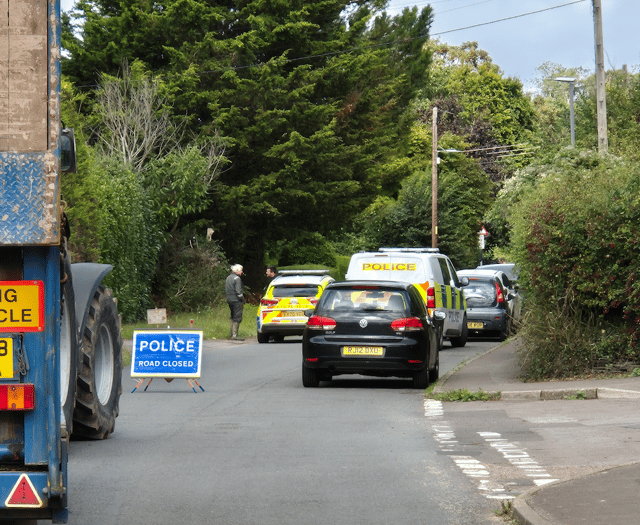 Road closed after car collides with parked vehicles in Williton