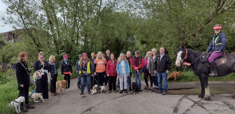 The Save Pawlett Hams action group (Picture: Claire Sully)