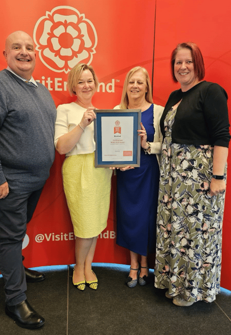 From left to right: David Oxendale, Marketing Manager, Lucy Green, Owner, June Harris, Ops Manager Gail Mayes, Head Housekeeper (Photo: Exmoor Character Cottages)