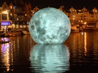 Somerset first UK location to host Luke Jerram's 'The Fallen Moon'