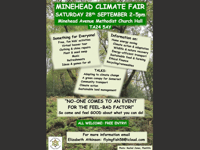 Minehead Climate Fair to inspire West Somerset with positive solutions