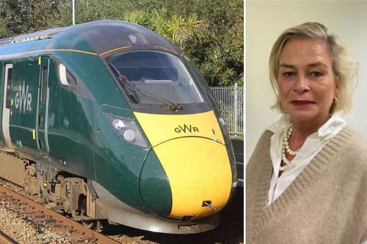 L: GWR train. R: Rachel Gilmour