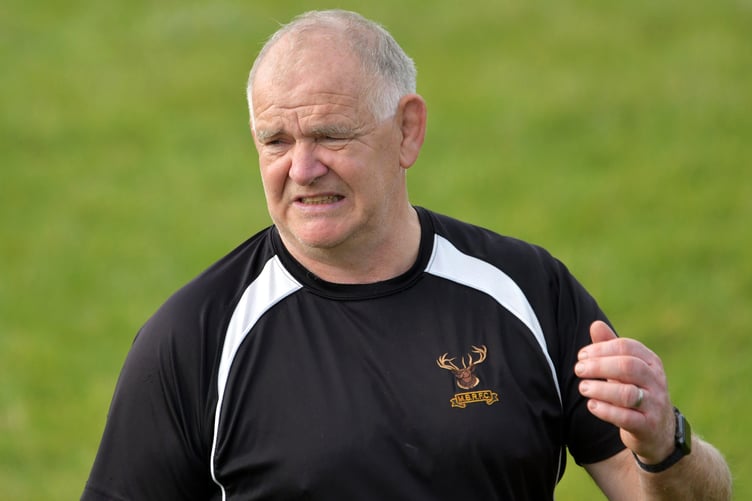Minehead Barbarians' head coach Mick Orton