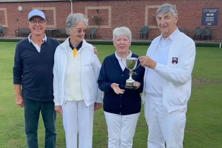 Husband and wife Maureen and John Freegard lost to Anne Gibson and Nick Swann.