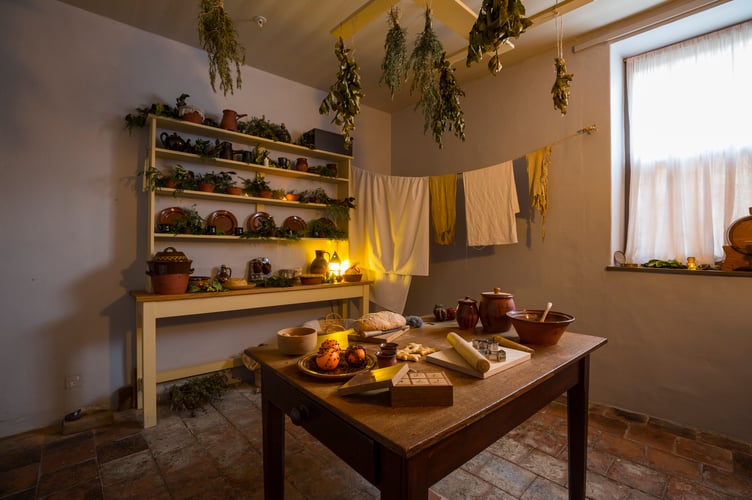 The Kitchen at Coleridge Cottage, Somerset (Photo: Chris Lacey)