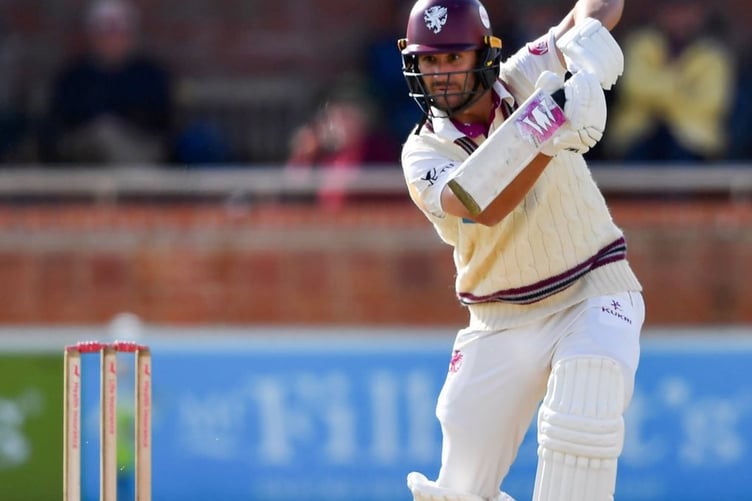 Somerset skipper Lewis Gregory whose half century and wickets kept hopes of ending runners up in the championship alive