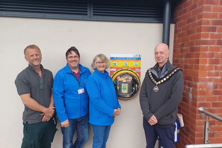 Minehead community ensures vital defibrillator remains in service 