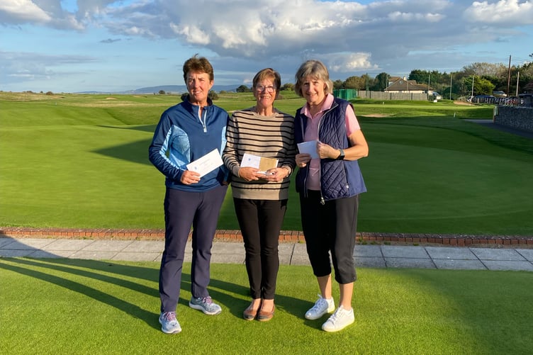 Open winners - left to right: Deano Carlin, Ruth Ball and pat Lucas