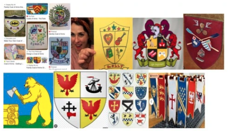 Families in Wootton Courtenay are being invited to design their own coat of arms banner.