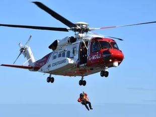 Huge emergency services response to nighttime cliff fall