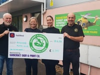 Motor club raises £2,000 for air ambulance charity