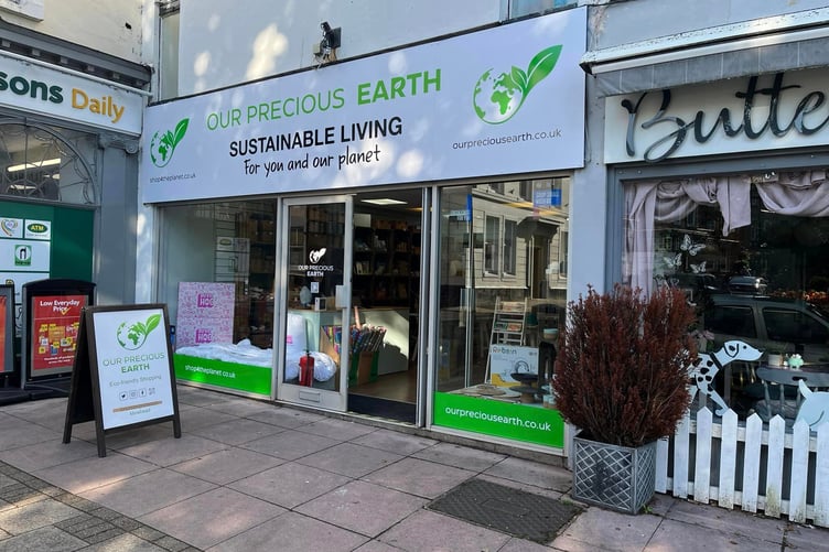 The relocated Our Precious Earth shop in Minehead will host a climate fair follow-up session.