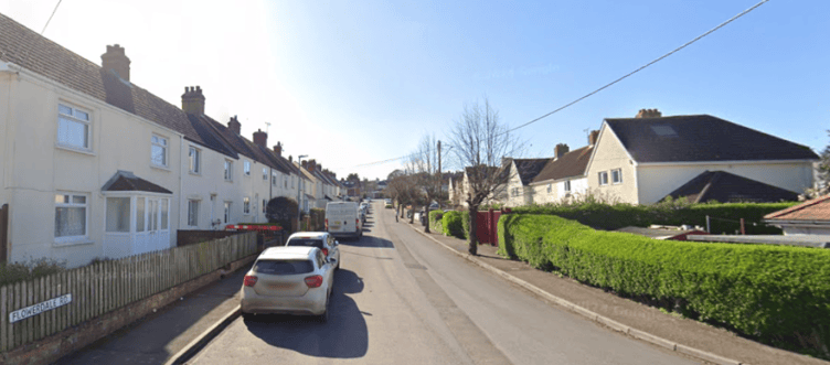 A gas leak caused homes in Flowerdale Road, Watchet, to be evacuated. PHOTO: Google Maps.